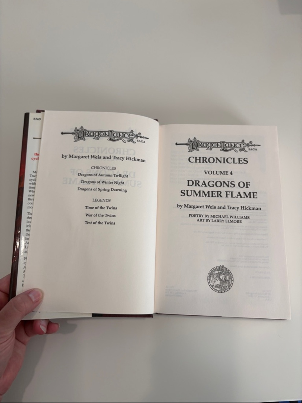 Dragonlance 'Dragons of Summer Flame' hardcover book - Red Fantasy Illustration - Picture 6 of 8